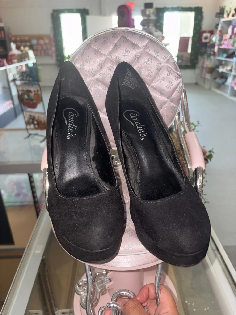 Candie's Black Platform High Heel Pumps